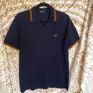 Fred Perry Twin Tipped Polo - Navy - Men’s M